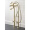Kingston Brass CCK226K2 Freestanding Clawfoot Tub Faucet Package with Supply Line, Polished Brass CCK226K2 - alternate 3